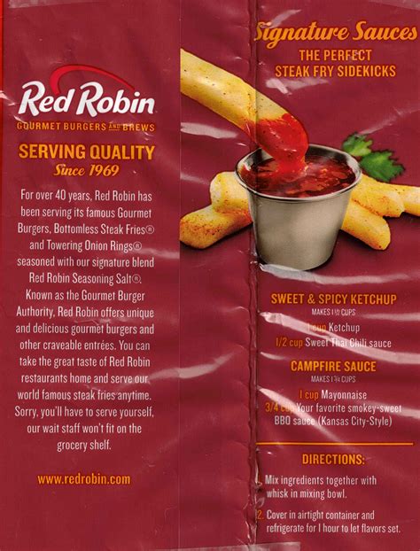 Nutrition Information Red Robin Steak Fries | Besto Blog