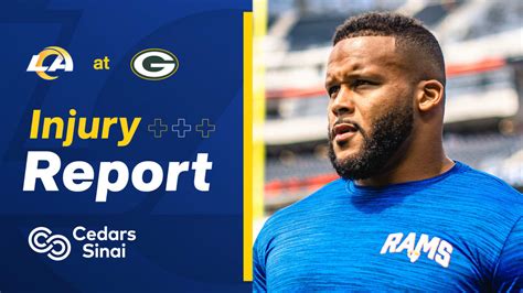 Injury Report 12/17: Rams defensive lineman Aaron Donald, quarterback ...