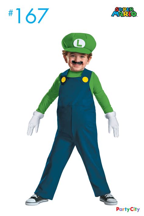 One-up other trick-or-treaters this year in this Deluxe Luigi Costume! This Super Mario Bros ...