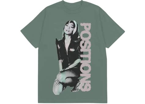 Ariana Grande Positions Photo I T-shirt Green - US