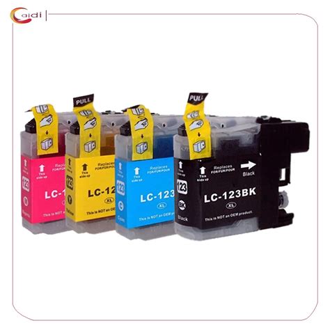 4Pack ink cartridge for brother LC121 LC123 LC125 LC127 LC129 DCP J132W J152W J172 J552 J752 ...