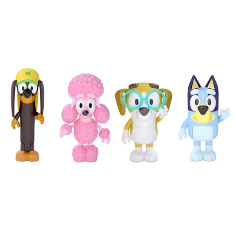 Bluey & Friends Figurines, 4 Pack | Buy online at The Nile