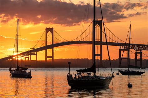 Claiborne Pell Newport Bridge summer sunset – New England Home Care & Hospice Conference and ...