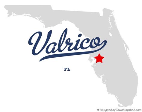 Map of Valrico, FL, Florida