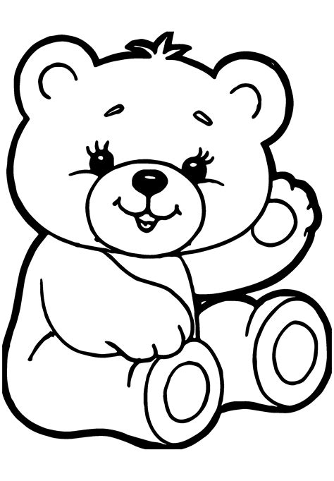 Teddy Bear Coloring Pages Free Printable