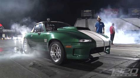 This Mental Monster Miata With V8 Power Conquers All At Drag Strip