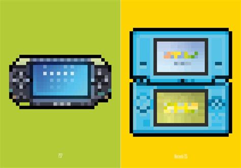 Game Console Themed Posters with Pixel Art Style | Gadgetsin
