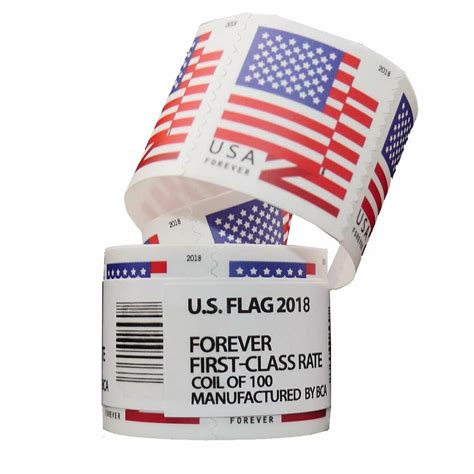 Buy U.S. Flag 1 roll of 100 USPS Forever Stamps First Class Postage ...