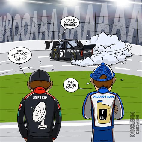 Cartoon: The Biff is back! : r/NASCAR