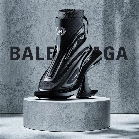 Balenciaga high-heel sneakers with fluid 3D-printed design – 3DSHOES.COM