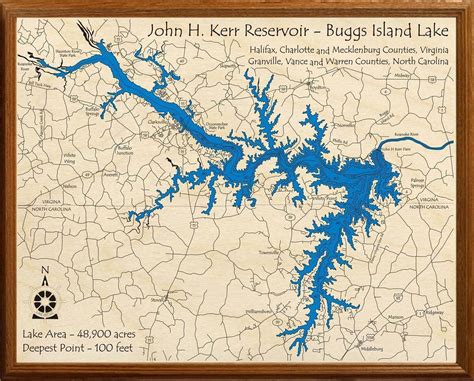 John H Kerr Lake Map - Map France Belgium Germany