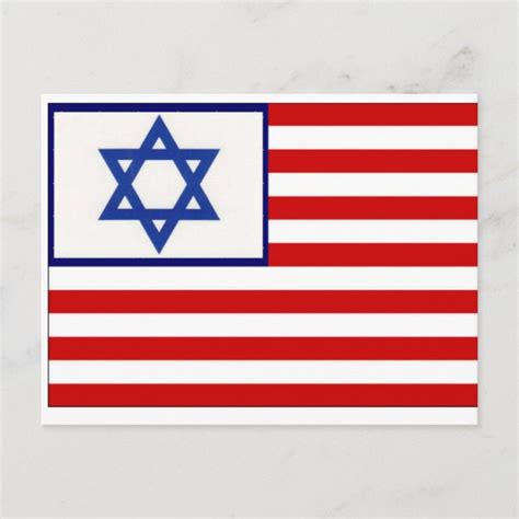 American Israel Flag ~ Together We Stand ~ USA Postcard | Zazzle