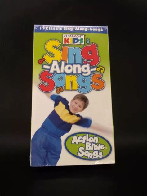 CEDARMONT KIDS - Sing Along ACTION BIBLE SONGS VHS 17 Classic songs NEW ...