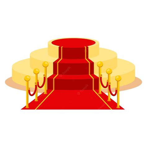 Premium Vector | Red carpet for holiday greeting ceremonies. Award ...