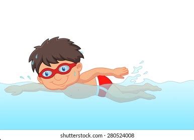 Person Swimming Cartoon