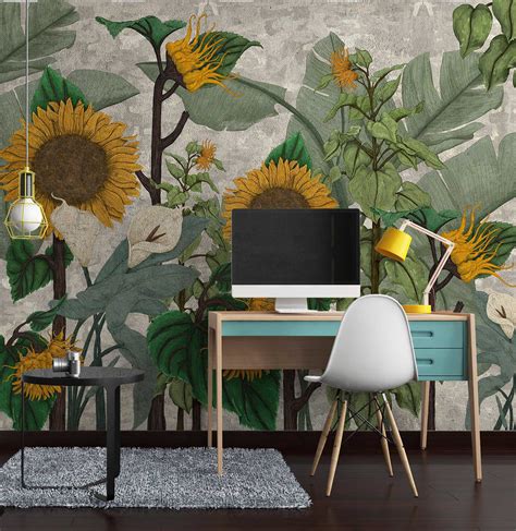 Sunflower mural on Behance