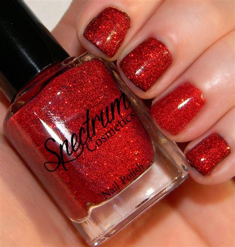 SANTA BABY Red Glitter Nail Polish