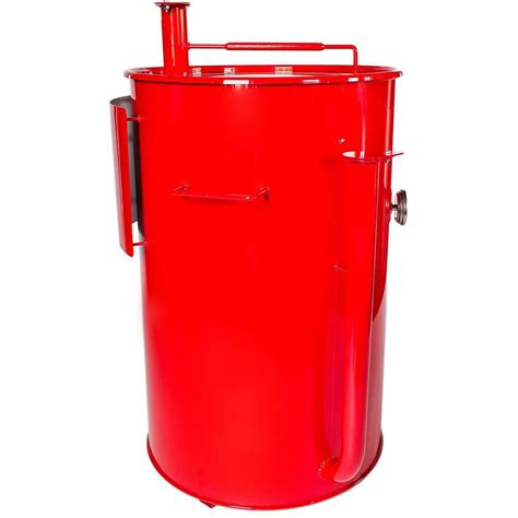 Gateway Drum Smokers 55 Gallon Charcoal BBQ Smoker - Red - 55133 : BBQGuys