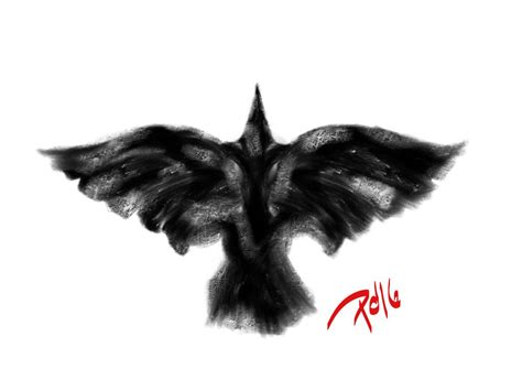 The Crow Logo by Pchoppy.deviantart.com on @DeviantArt Crow Tattoo ...