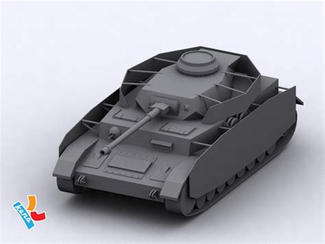 Medium Pzkpfw Iv 3d Model