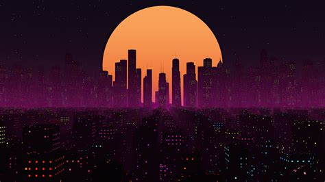 2560x1440 Retrowave City Sunset 4k 1440P Resolution ,HD 4k Wallpapers,Images,Backgrounds,Photos ...