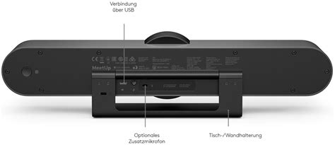 Logitech MeetUp Conference Camera 4K, 13MP, 30fps, 120° FOV, 5x Zoom