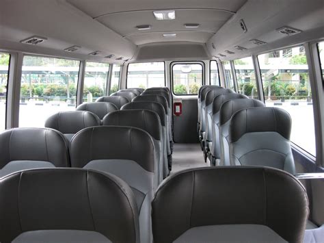 23 seater Toyota Coaster Interior – Bus Charter Singapore