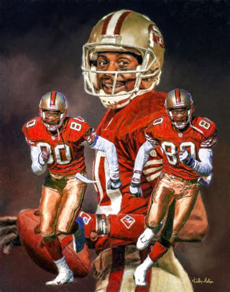 Jerry Rice San Francisco 49ers NFL Football Art Collage Print Painting ...