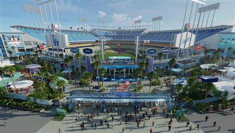 Dodger Stadium $100 Million Renovation Bringing New Center Field Plaza, Elevators, Standing Room ...