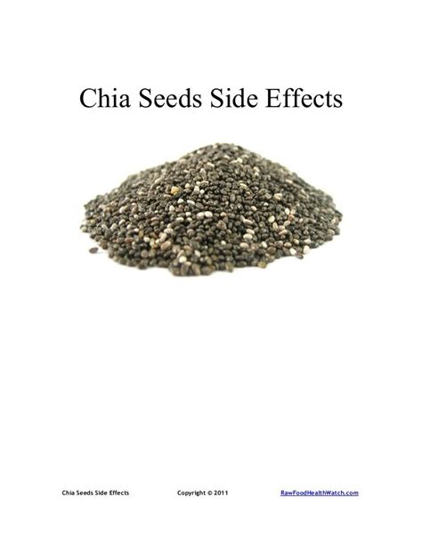 Chia Seeds Side Effects