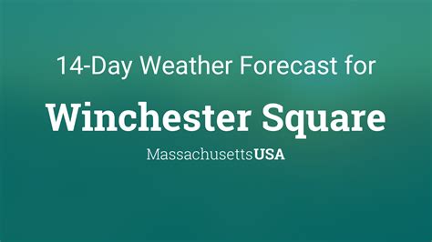 Winchester Square, Massachusetts, USA 14 day weather forecast