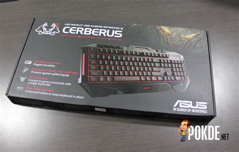 ASUS Cerberus gaming keyboard review — Spill resistant with LED backlight - Pokde.Net