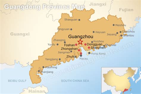 Guangzhou Map, Map of Guangzhou, Guangzhou City Map