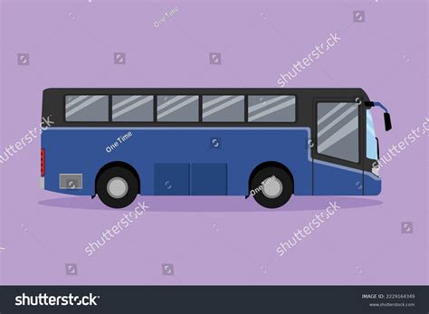 Character Flat Drawing Side View Bus Stock Vector (Royalty Free) 2229164349 | Shutterstock