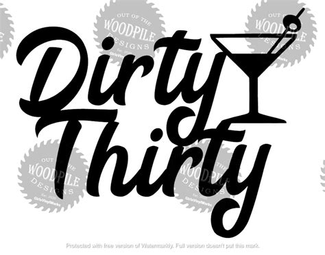 Dirty Thirty digital image SVG | Etsy