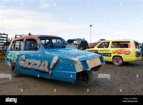 reliant robin three wheelers ready for a banger race Stock Photo: 32824739 - Alamy