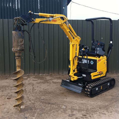 Hydraulic Auger Excavator Fitment | Bison plant Hire