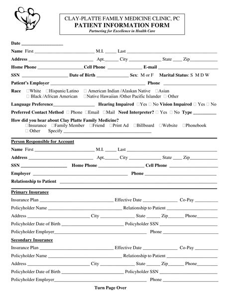 Patient Information Form ≡ Fill Out Printable PDF Forms Online