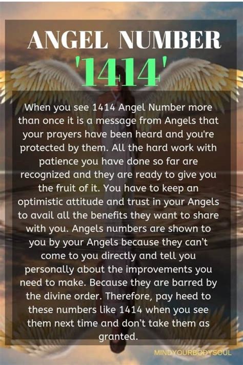 1414 Angel Number And It's Meaning - Mind Your Body Soul