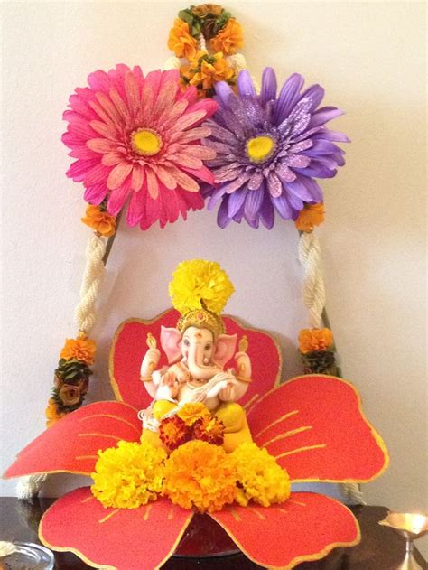 Ganpati Decoration Lotus