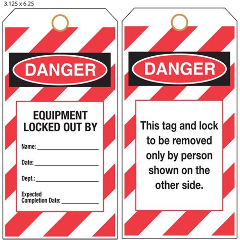 Custom Printed Lockout, Tagout & OSHA Hang Tags | St. Louis Tag