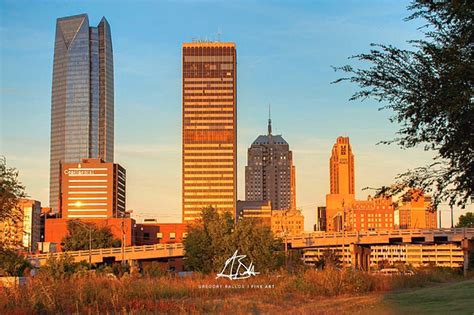 Oklahoma City Skyline OKC Architecture Downtown OKC | Etsy