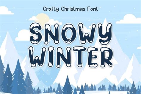 Snowy Winter Regular font | Fonts2u.com