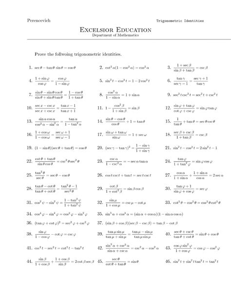 Simplifying Trig Identities Worksheet Simplifying — db-excel.com