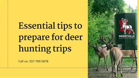 Essential tips to prepare for deer hunting trips by louisianadeerhunt - Issuu