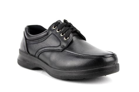 Men's Black Brown Restaurant Work Shoes Lace Up Slip & Oil Resistant ...