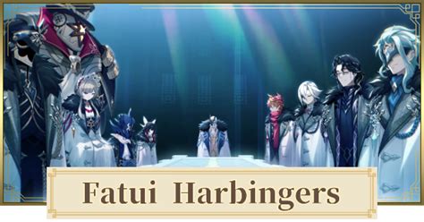 Genshin Impact Fatui Harbingers Names