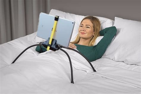 Bed Tablet Stand Flexible Spider Lazy Bracket Angle Adjustable Mobile ...