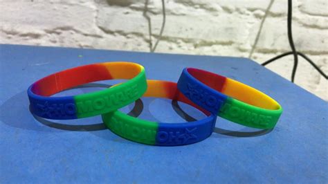 Gary Pride Bracelet,Support Lgbtq Silicone Wristband Rainbow Color,Fits Adults - Buy Pride ...