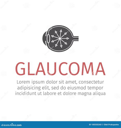 Glaucoma. Human Eye. Vector Illustration. Stock Vector - Illustration ...